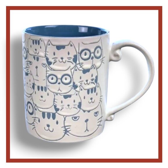 Spectrum Design Different Cat Collage Design 16oz White Ceramic Mug - Picture 1 of 3